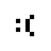 Frown- Emoticon Video Game Valentine Label