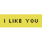 Video Game Valentine Label- I Like You