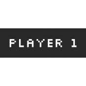 Video Game Valentine Label- Player #1