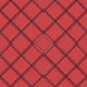 Oregonian Paper Argyle- Red & Black