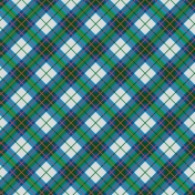 Oregonian Paper Plaid- Blue & Green