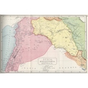 Ephemera 035 Syria Vintage Map