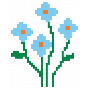 Video Game Valentine Sticker Flower1