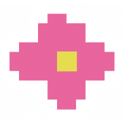 Video Game Valentine Sticker Flower3