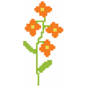 Video Game Valentine Sticker Flower2