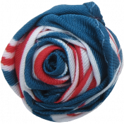 Oregonian Fabric Flower 038- Blue