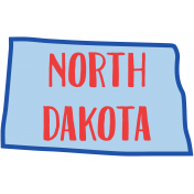 Journal Card North Dakota 4x6