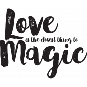 Love Magic Word Art