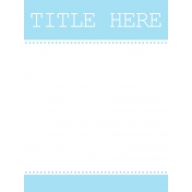 Journal Card Template 007 3x4