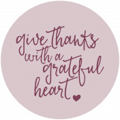 Thankful Harvest Word Circle Grateful Heart