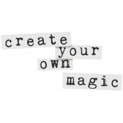 Create Something Label Create Magic