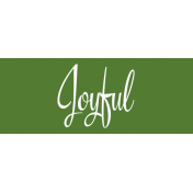 Festive Label Joyful