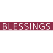 Christmas Day Word Label Blessings