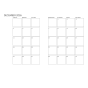 Monthly Calendar 2016 12