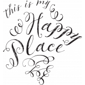 This Is My Happy Place Word Art