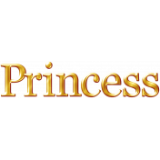 All The Princesses- Elements- Word Art- Princess