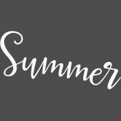 Summer Day- Mini Kit- Word Art- Summer