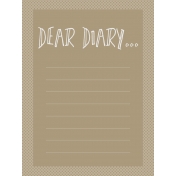 In The Pocket- Prompts Journal Cards- DearDiary Tan