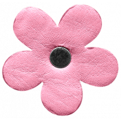 Spring Day- Element- Leather Flower Pink