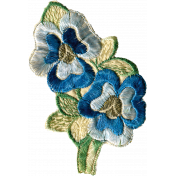 Secret Garden- Elements- Embroidered Flowers