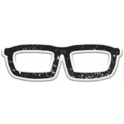 Hipster Dad- Elements- Glasses Sticker