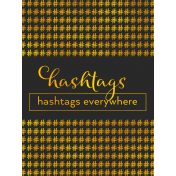 Digital Day- Filler Cards- Hashtags- 3x4