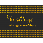 Digital Day- Filler Cards- Hashtags- 4x3