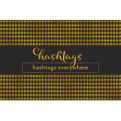 Digital Day- Filler Cards- Hashtags- 6x4