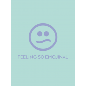 Digital Day- Filler Cards- So Emojinal- 3x4