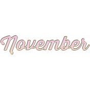 New Day- Enamel Months- November- Pink