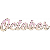 New Day- Enamel Months- October- Pink