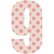 Baby On Board- Number 9- Polkadot