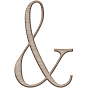 Winter Day Alphas- Ampersand- Wood Serif