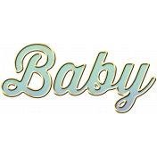 New Day- Elements- Wordart Baby- Mint