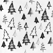 Good Life December- Minikit- Paper- Trees- Black & White
