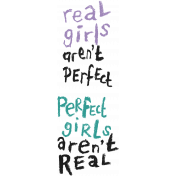 Mixed Media 3- Elements- Word Art- Real Girls