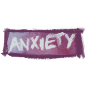 Mixed Media 4- Elements- Word Art- Anxiety