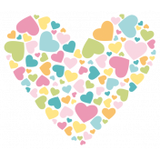 Love You Miss You- Minikit- Heart Sticker