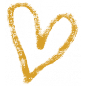 XY- Marker Doodle- Mustard Heart 2