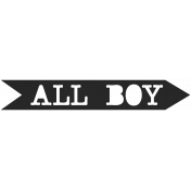 XY- Elements- Word Art- All Boy