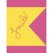 Summer Splash- Journal Cards- Textured- Smile