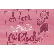 Pour Me A Wine- Journal Cards- It's Wine O'Clock