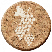 Pour Me A Wine- Elements- Cork Circle Grapes