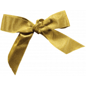 Christmas Day- Elements- Gold Bow