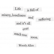 Bad Day- Elements- Word Art- Woody Allen