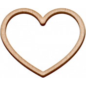Special Day Elements- Wood Heart
