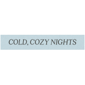 Cozy Day Elements- Word Strip 2