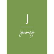 Back To Basics Month Cards- January 34