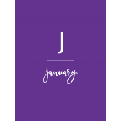Back To Basics Month Cards- January 52