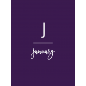 Back To Basics Month Cards- January 55